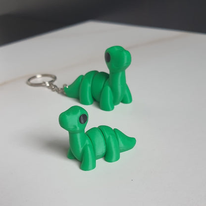 Tiny Brontosaurus & Keychain