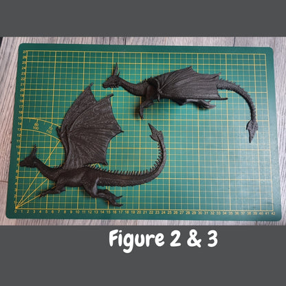 Dragon In Flight - 3D Printed Wall Decor