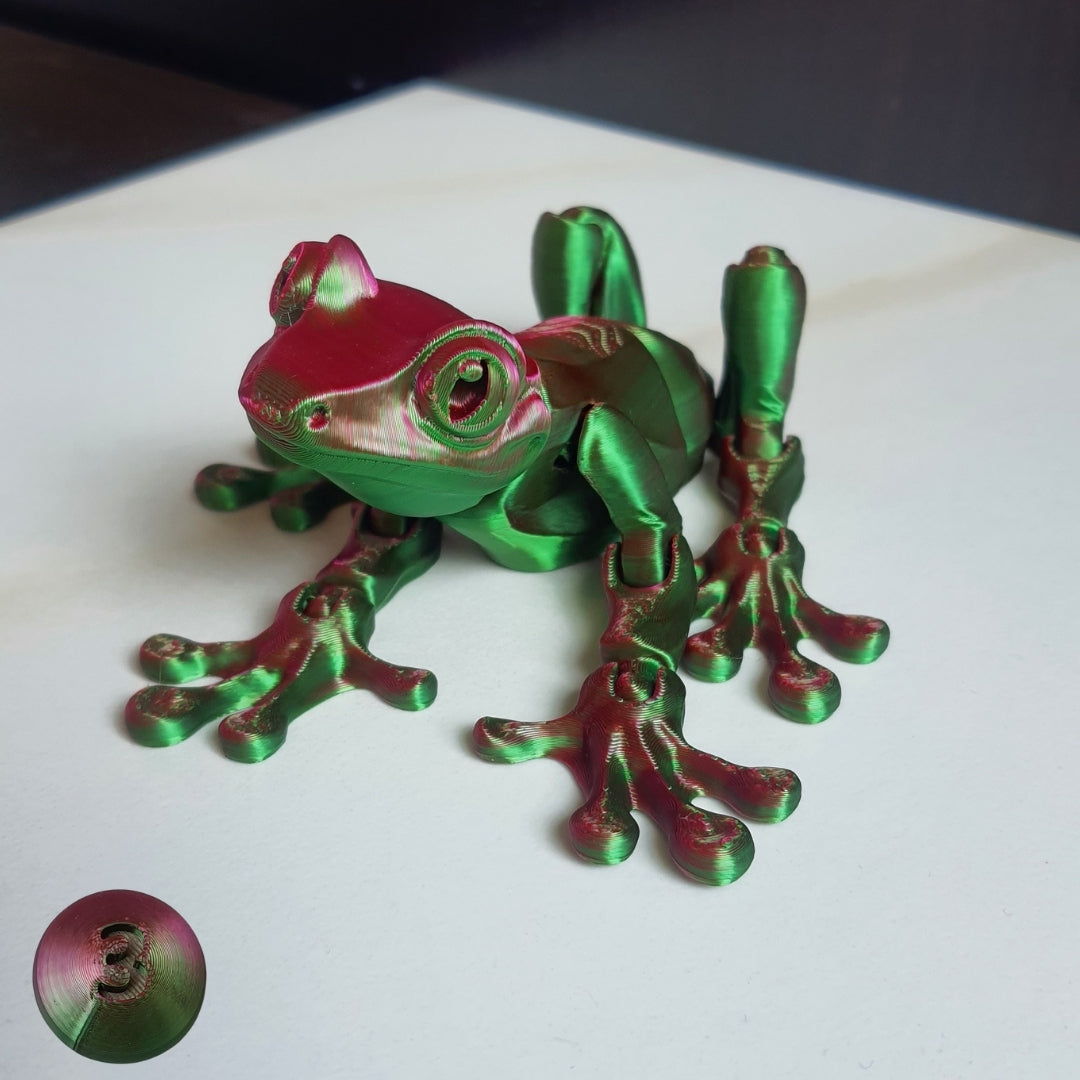 3D Printed Frog by Printixie- Color3