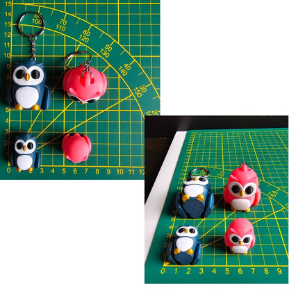 Tiny Owl & Keychain