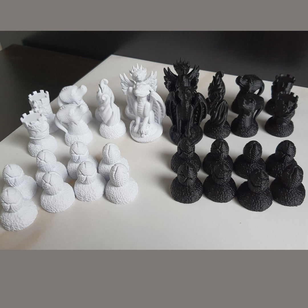 Dragon Chess Set - 3D Printed