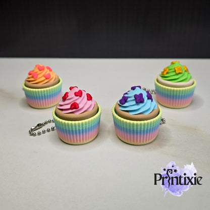 Cupcake Clickers – Adorable Cupcake-Shaped Keychain Stress Toys