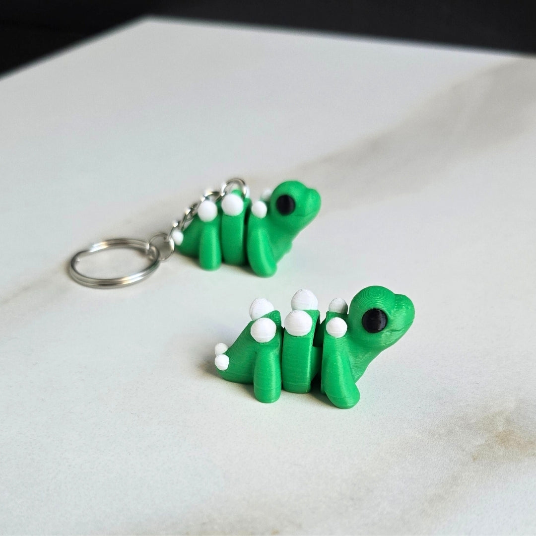 Tiny Stegosaurus & Keychain