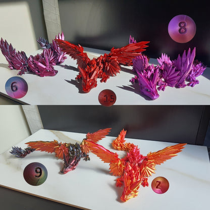 Crystal Wing Dragon - 3D Printed