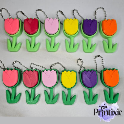 Tulip Clickers – Dutch-Inspired 3D-Printed Keychain Stress Toys