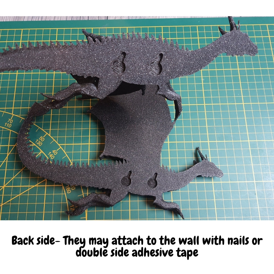 Dragon In Flight - 3D Printed Wall Decor