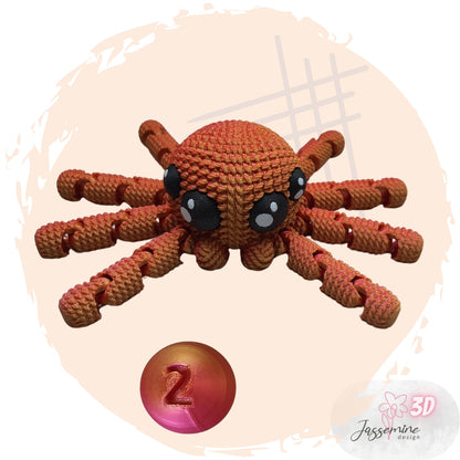 Crocheted Spider - 3D Printed