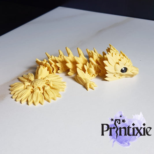 Sunflower Dragon - 3D Printed