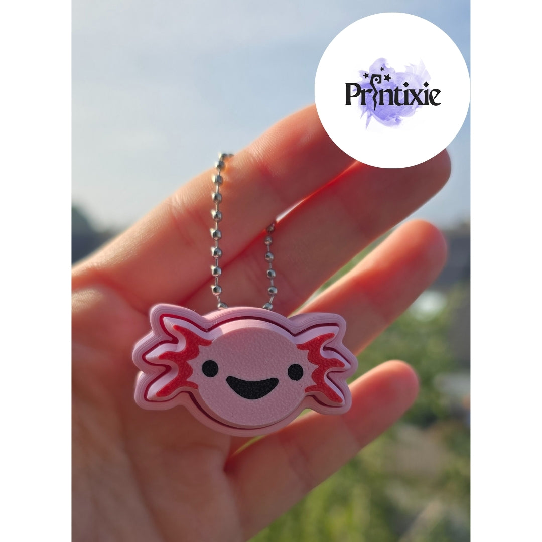Axolotl Clicker Keychain - Printixie