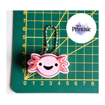 Axolotl Clicker Keychain Size - Printixie
