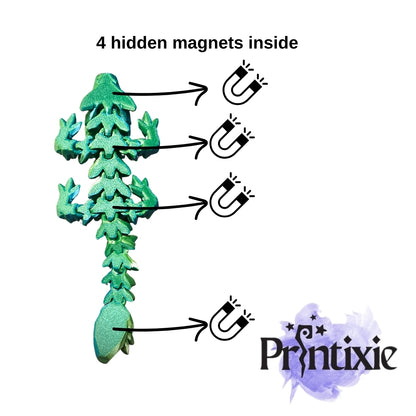 Baby Gemstone Dragon Magnet- there are 4 hidden magnets inside