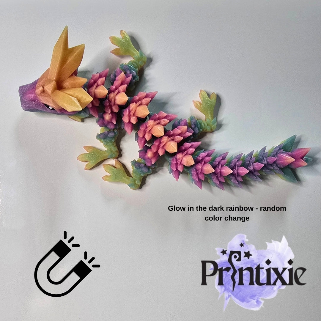 Baby crystal dragon magnet 