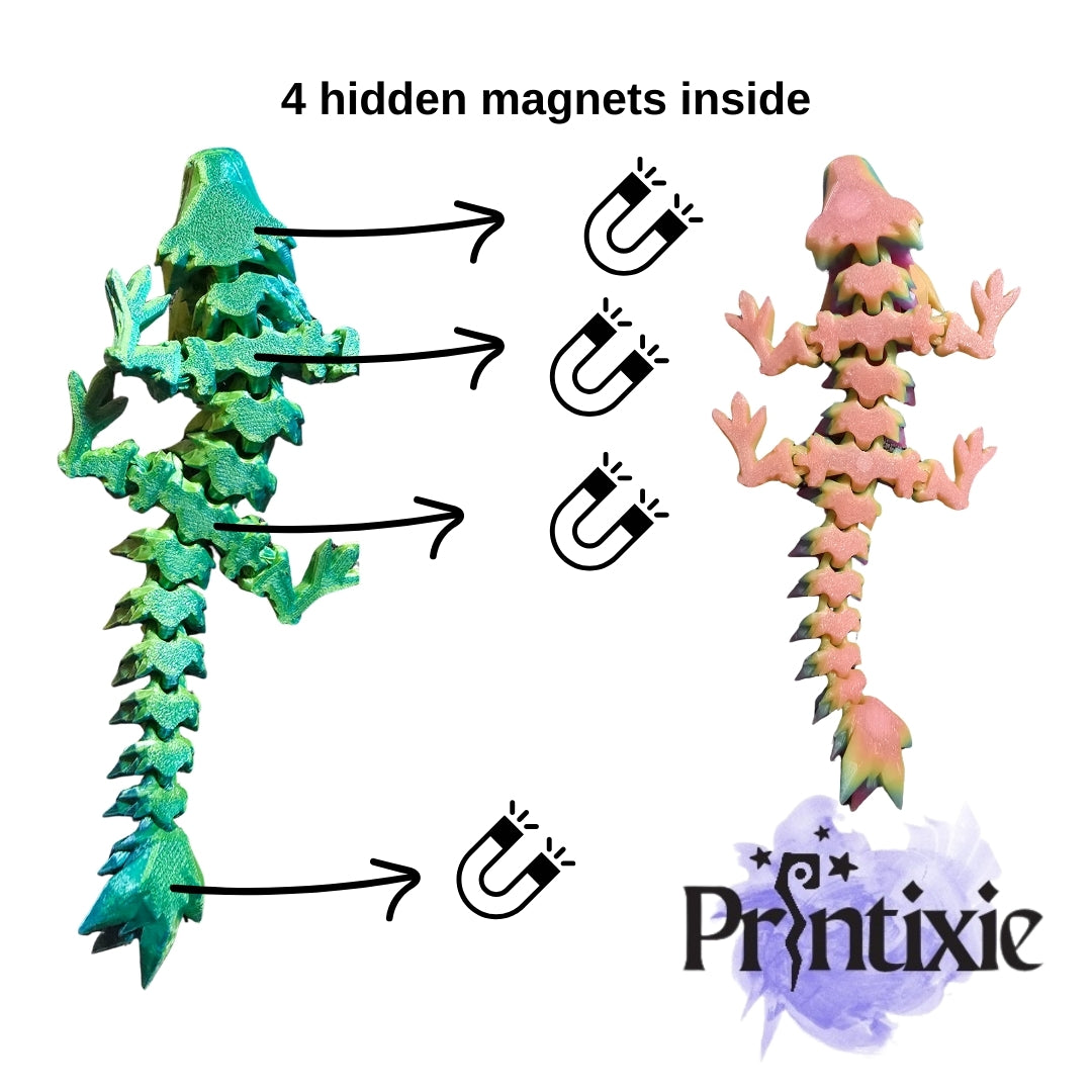 Baby crystal dragon magnet - hidden magnets