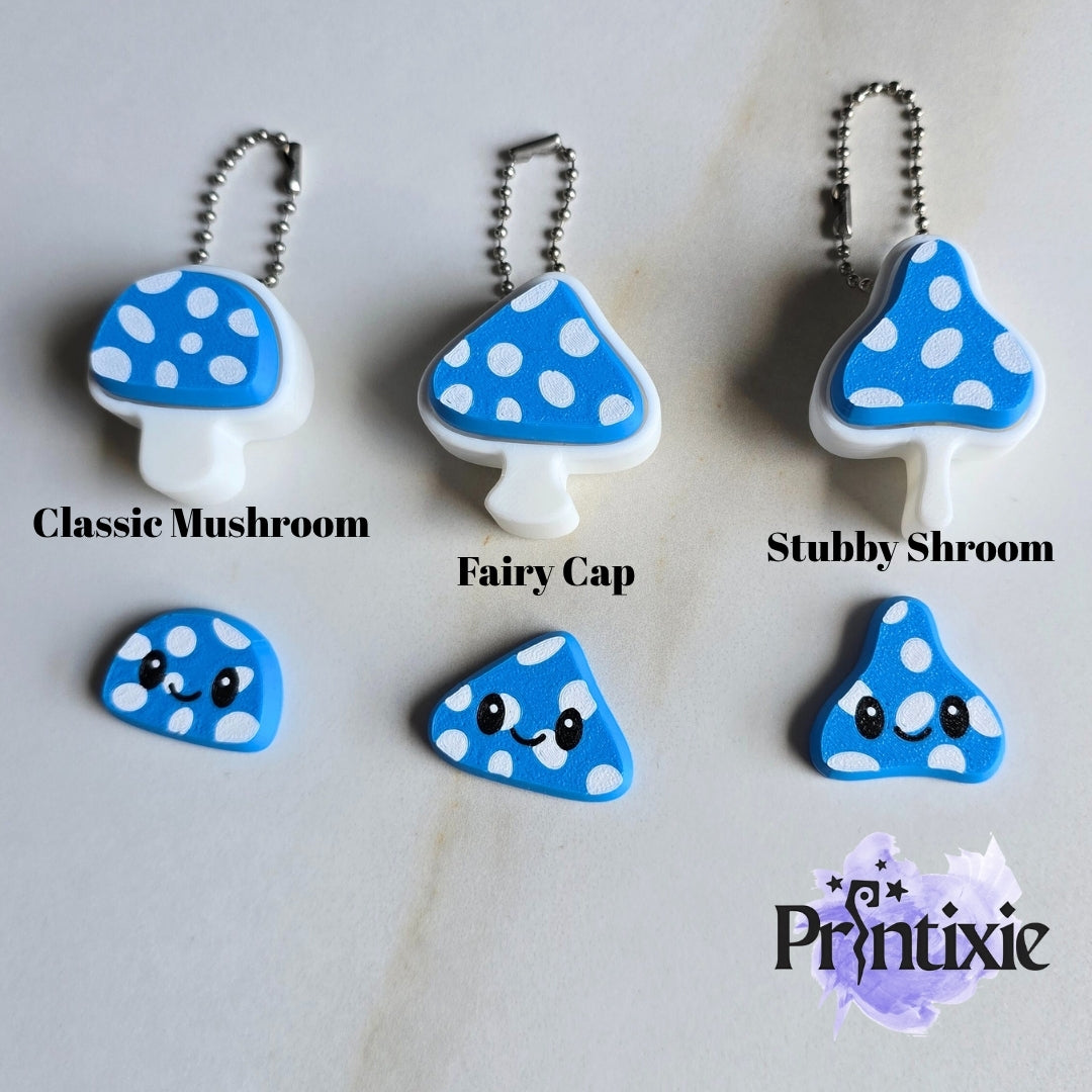 Blue mushroom Clickers - Printixie