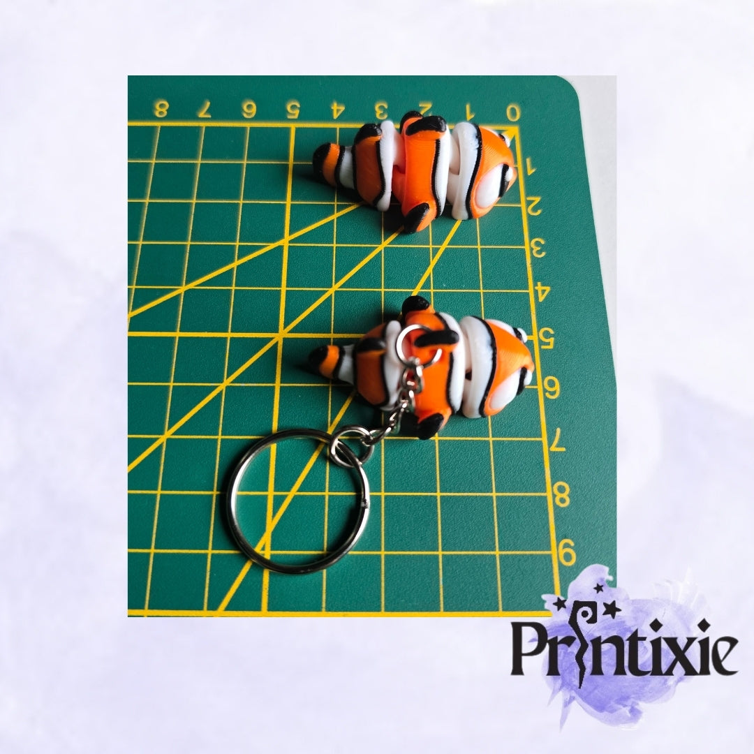 Clownfish Minixie and keychain Size