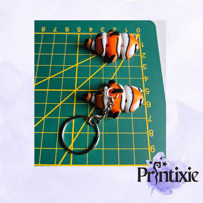 Clownfish Minixie and keychain Size