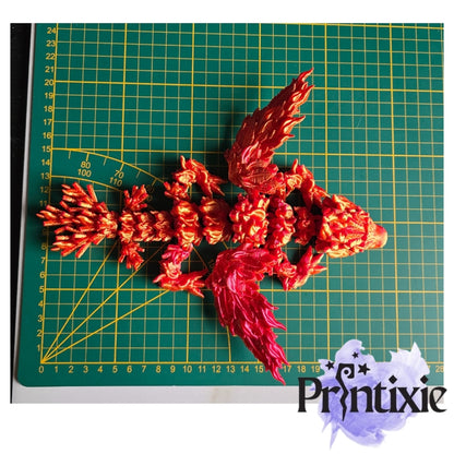 Flame Dragon - Size - Printixie