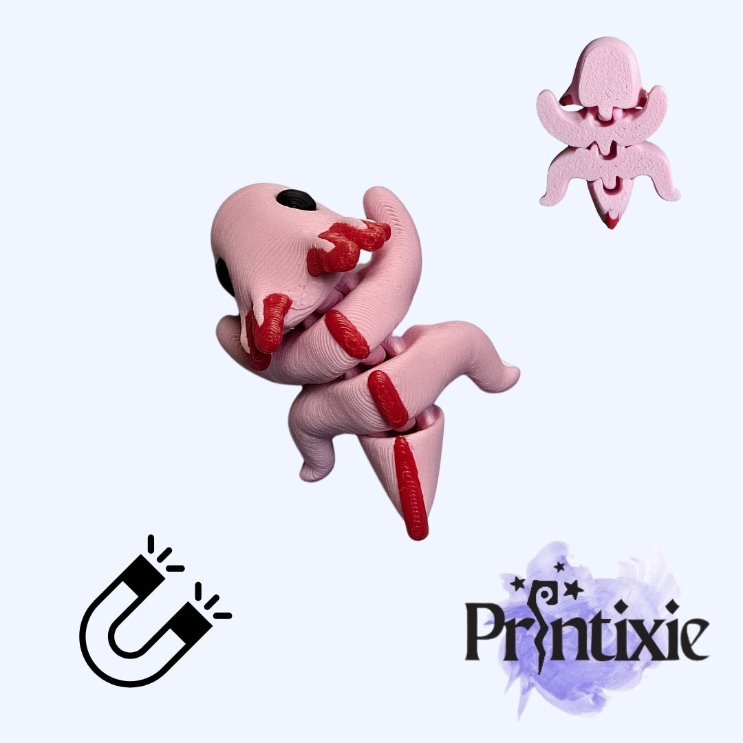 Axolotl Minixie® Magnet - Pink