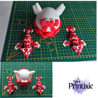 Love Dragons with Egg by Printixie - size