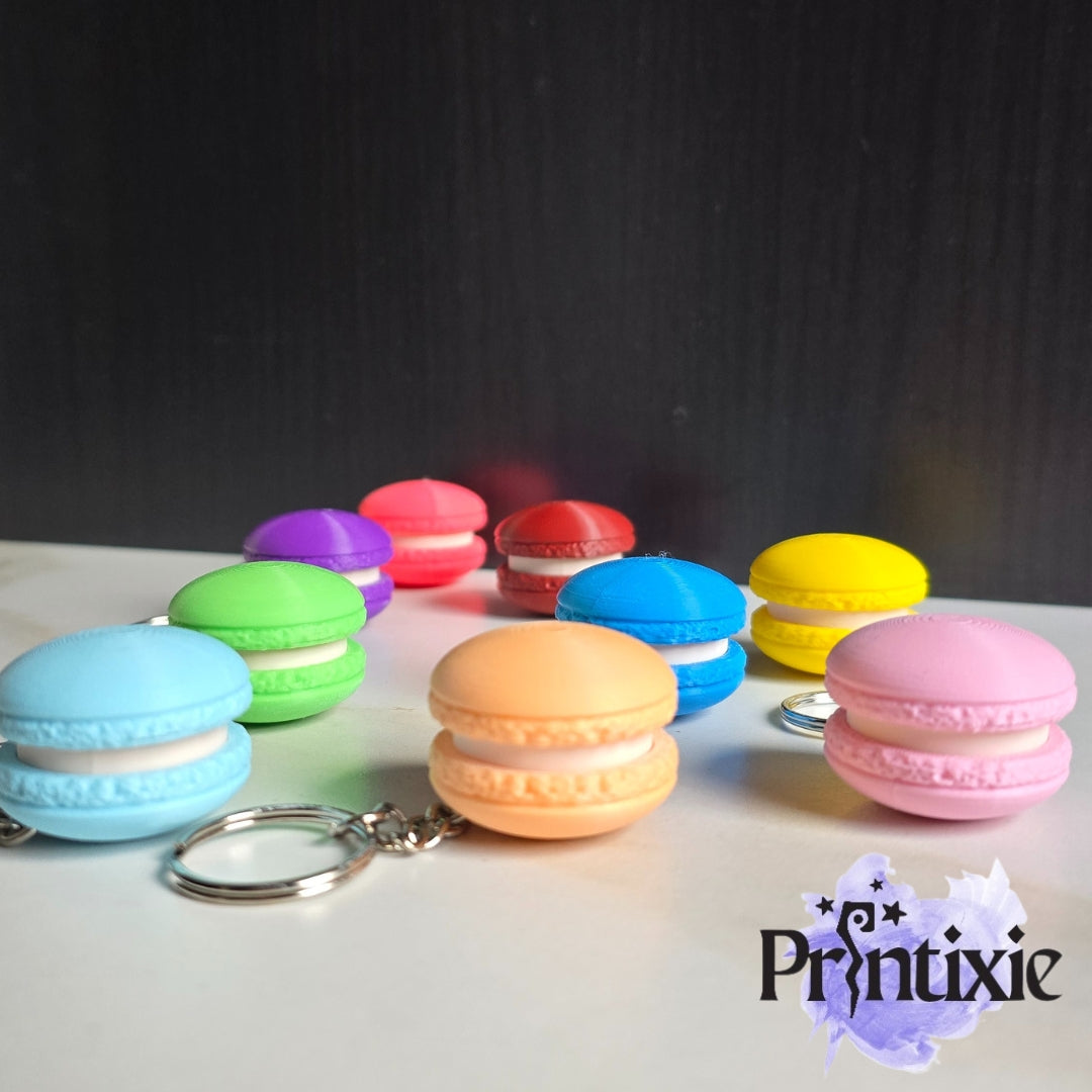 Macaron Clicker Keychain by Printixie