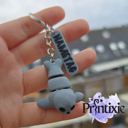 Minixie_Seal with nametag by Printixie