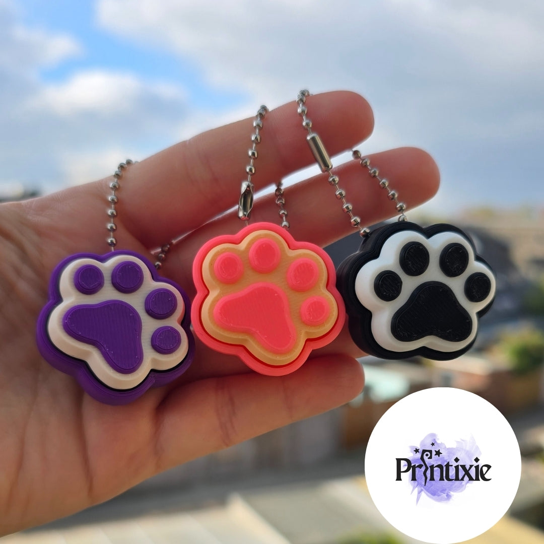  Cat Paw Clicker Keychains