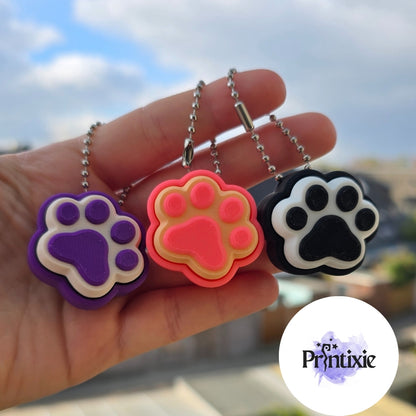  Cat Paw Clicker Keychains
