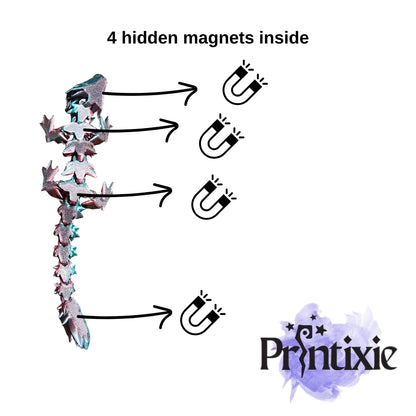 Rose Dragon Magnet-hidden magnets