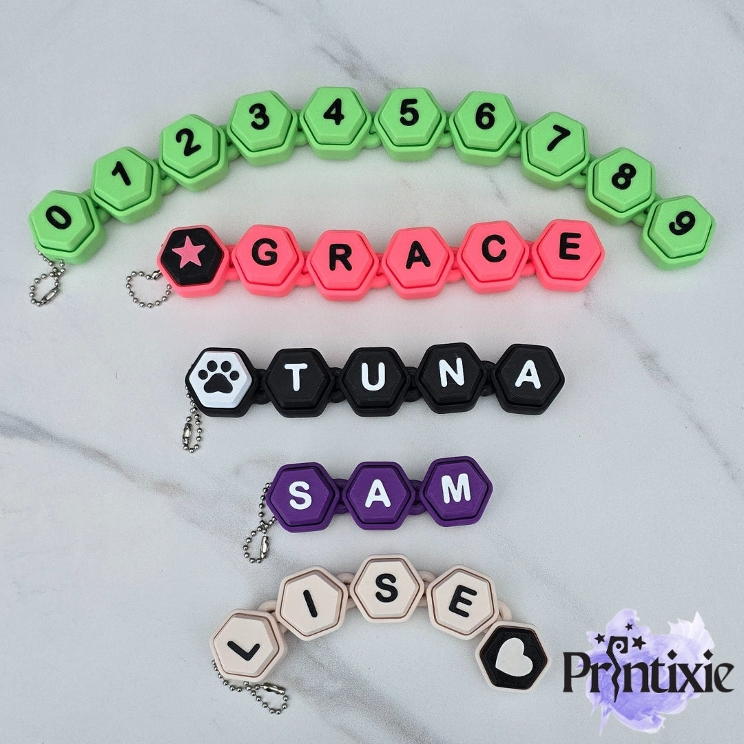 Script Chain Clicker – Customizable Keychain with Clickable Letters ...