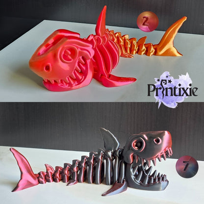 Shark Skeleton by Printixie