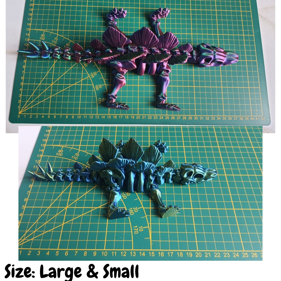Stegosaurus -3d printed by Printixie- 2 Sizes
