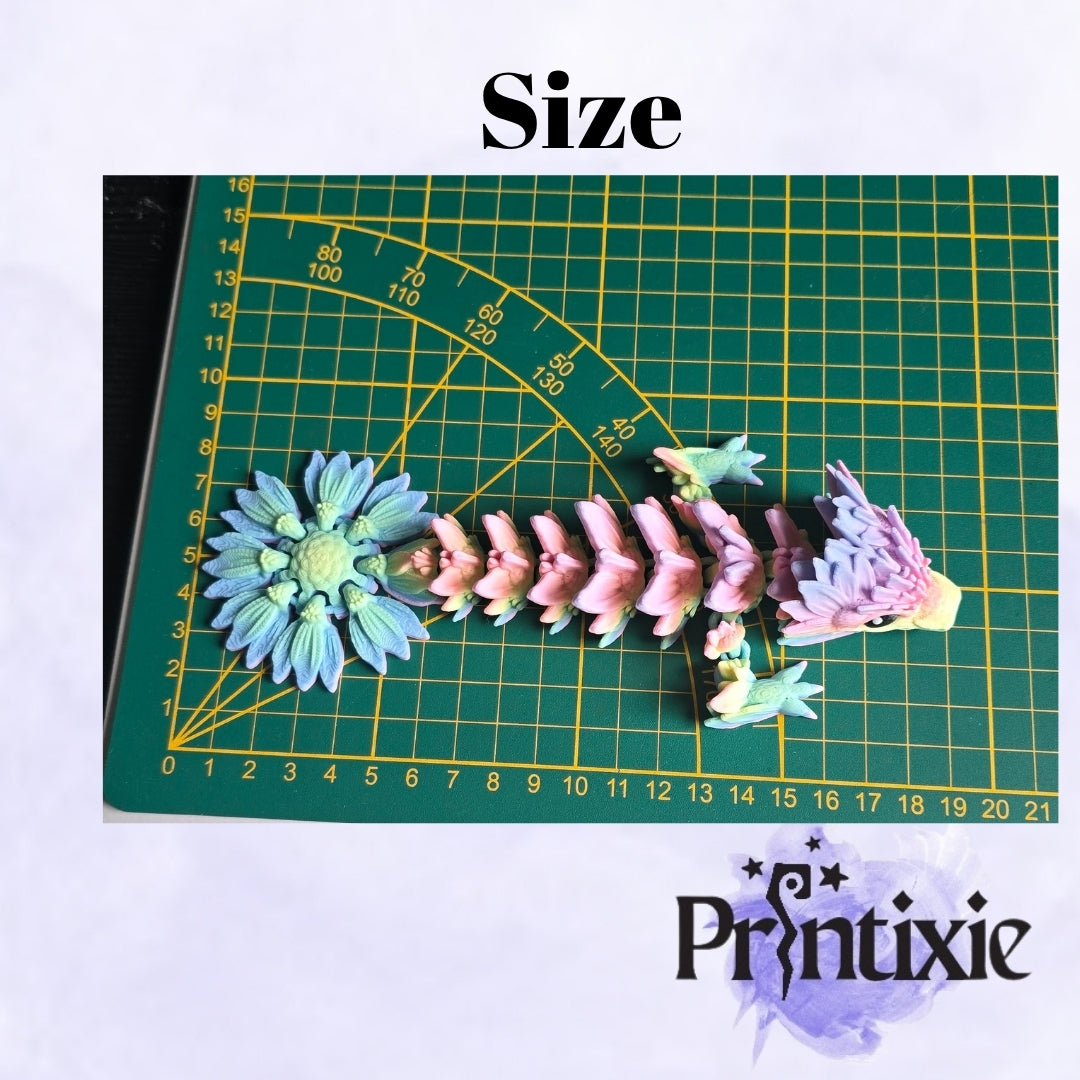 Sunflower Dragon- Size