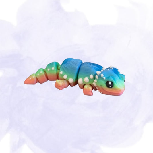 Chameleon Minixie™ –  Figuurtje & Sleutelhanger (naamlabel mogelijk)