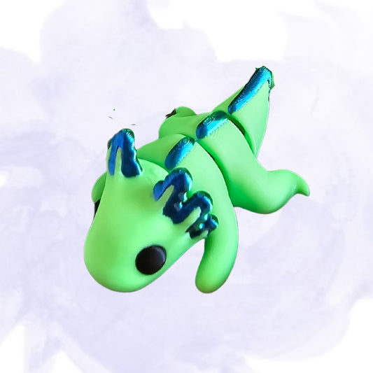 Chameleon Minixie™ –  Figuurtje & Sleutelhanger (naamlabel mogelijk)