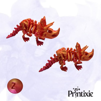 Triceratops color2 By Printixie