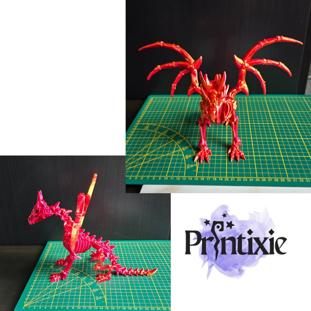 Wraith Dragon - 3d printed - size
