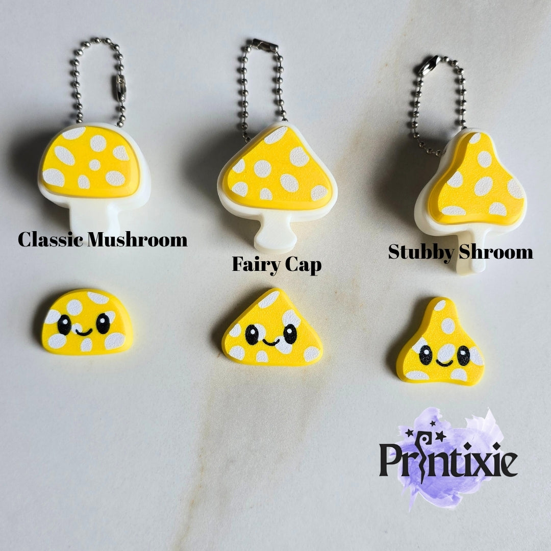 Yellow mushroom Clickers - Printixie
