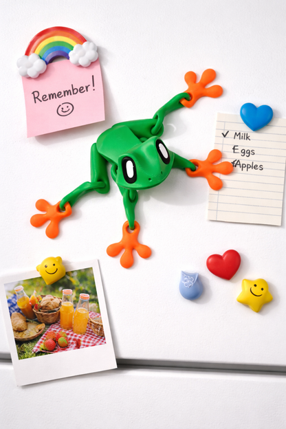 Flexi Frog Magnet – 3D Printed Fridge & Board Decoration