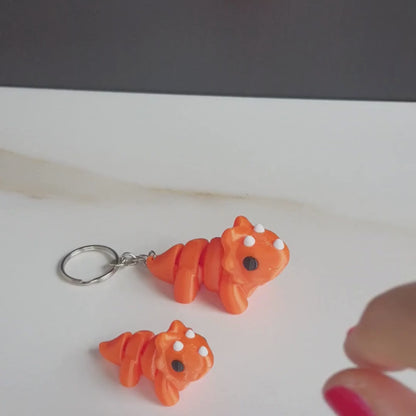 Tiny Triceratops & Keychain