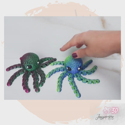 Crocheted Octopus - 3D Printed